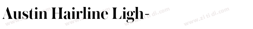 Austin Hairline Ligh字体转换